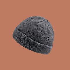 Knitted Ripped Distressed Hip Hop Winter Hats