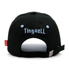 Sandwish Brim Cotton Unisex Baseball Cap with 3D embroidery For Sports
