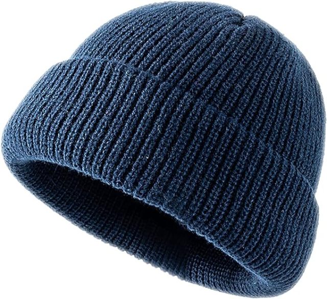 Unisex Rib Knit Cuff Beanie Hat Skull Cap