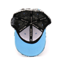Custom Polyester Print Unisex Baseball Cap with Letter patch