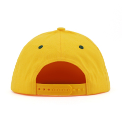 Custom Snapback hat, Yellow 3D Embroidery Classical Snapback