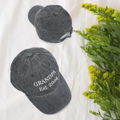 Custom Cotton Distressed Hat With Washed Effect