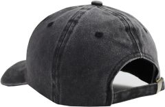 Washed Denim Cotton Embroidered Skeleton Dad Hat