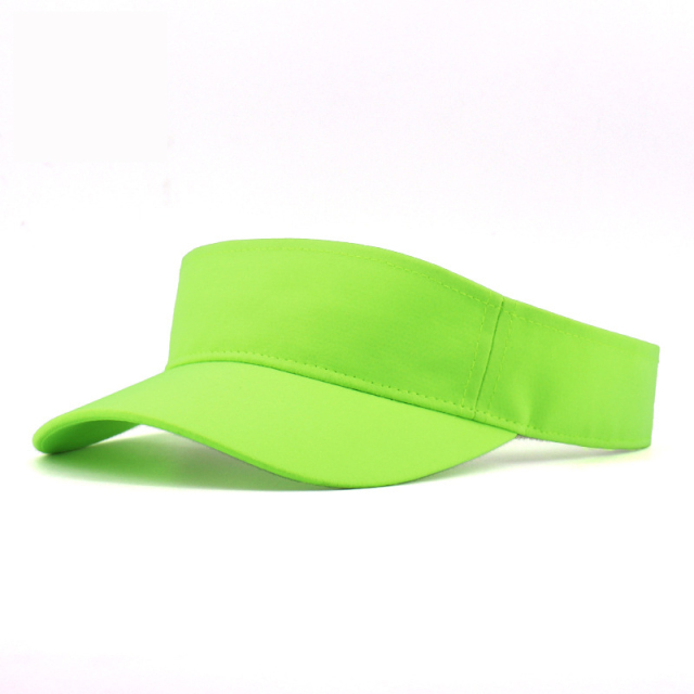 Fluorescent green  cotton Visor Hat For Summer