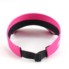 Pink Visor hat with flat embroidery logo