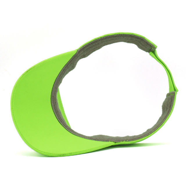 Fluorescent green  cotton Visor Hat For Summer