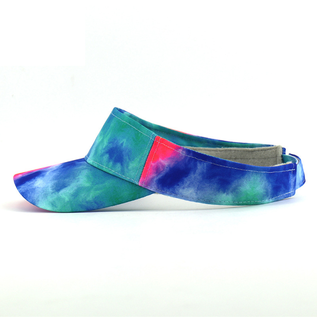 Sublimation Print Pattern Visor Hat For Summer