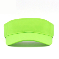 Fluorescent green  cotton Visor Hat For Summer