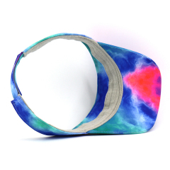 Sublimation Print Pattern Visor Hat For Summer