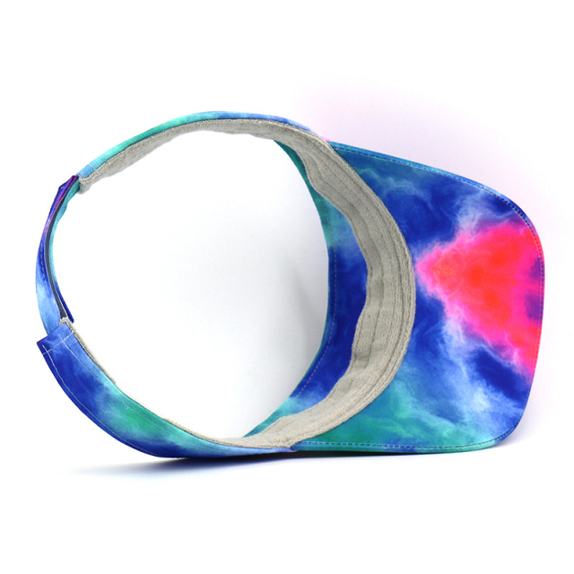 Sublimation Print Pattern Visor Hat For Summer