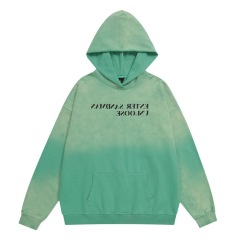 Men's tie-dyed washed distressed hooded pullover sweatshirt-Happy Crown Clothing