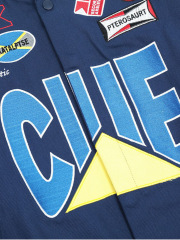 Customized coat with heavy letter embroidery, racing suit and baseball suit