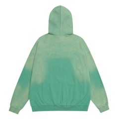 Men's tie-dyed washed distressed hooded pullover sweatshirt-Happy Crown Clothing