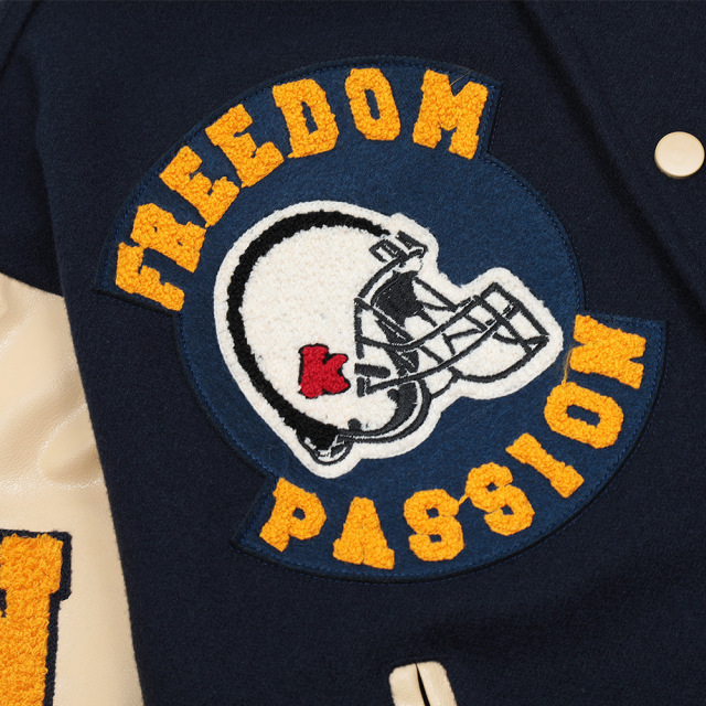 Men's loose long-sleeved PU leather sleeves contrast color jacket coat