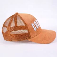 Custom 3D Embroidered Black Trucker Cap