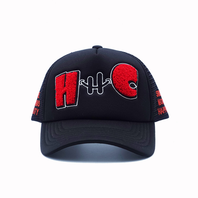 Custom 3D & Flat Embroidered Mesh Back Trucker Cap