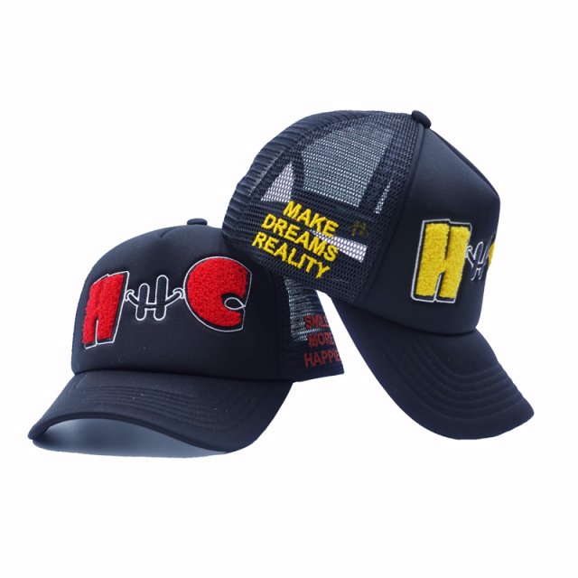 Custom 3D & Flat Embroidered Mesh Back Trucker Cap