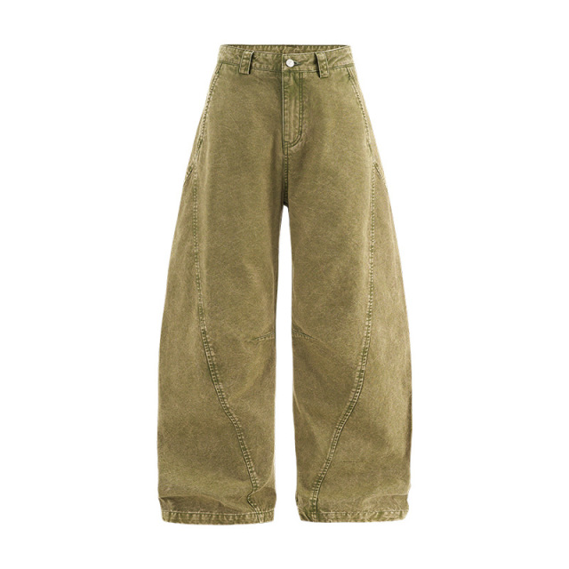 American Retro Canvas Washed Cargo Pants