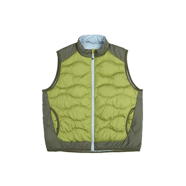 Outdoor Color-blocked Down Vest Jacket For Men And Women