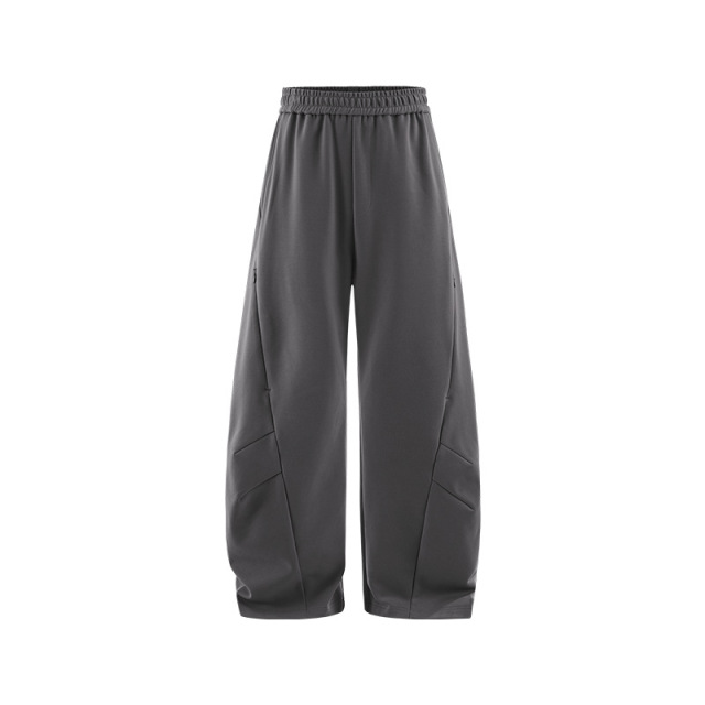 Trendy Loose Solid Color Casual Sweatpants for Men