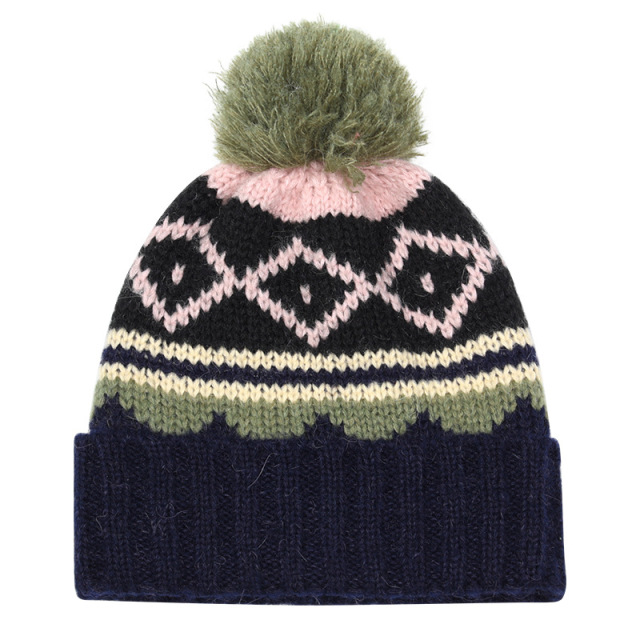 Custom Pom Pom Beanies with Jacquard Logo - Elevate Your Brand in Style