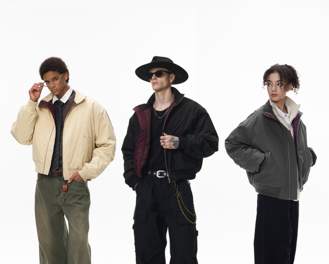 Men's Winter Stand-up Collar Bomber Jacket