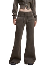 Women Fleece Boot-cut Pants