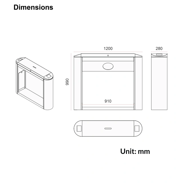Eco Tripod Turnstile | XE-MSLTT212