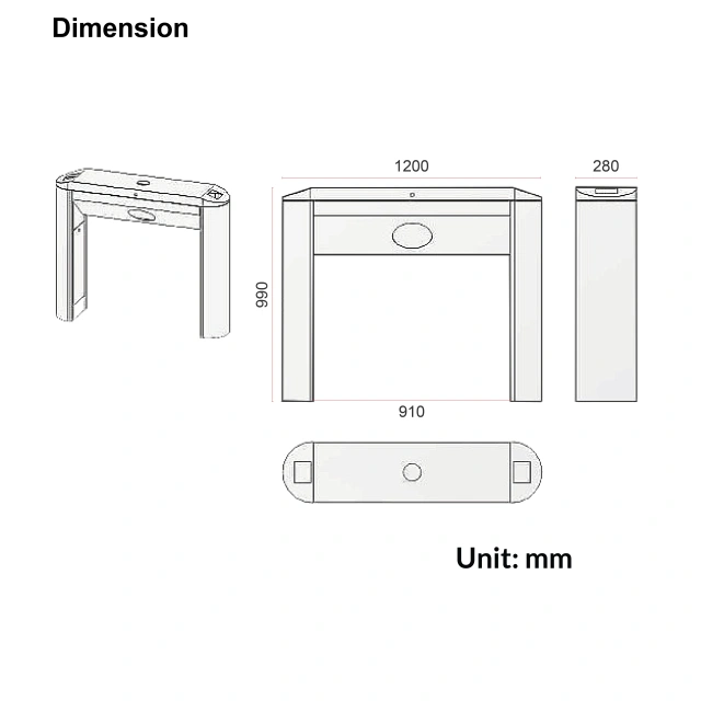 Eco Tripod Turnstile | MS-XE-MSLTT210 (WITH HOLE)