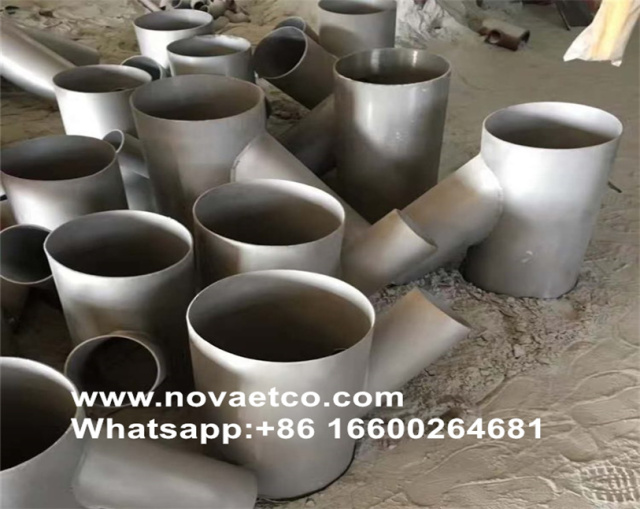 304 acero inoxidable 45 ° Tee inclinado