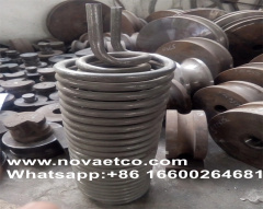 Bobinas de tornillo personalizadas para calderas sin costura