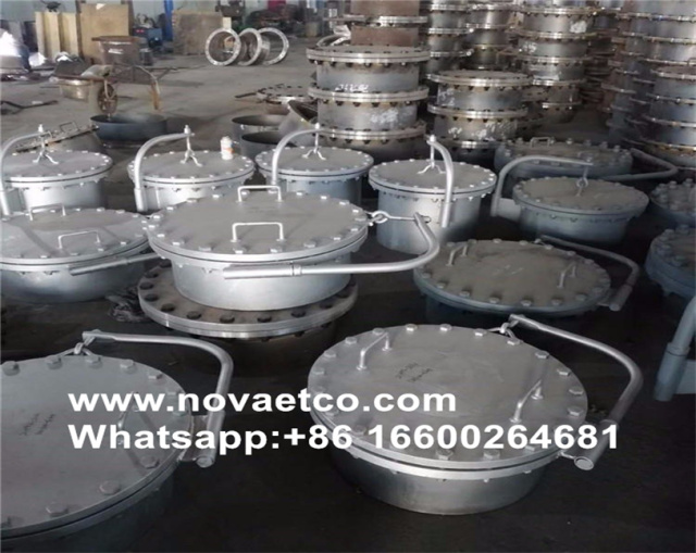 Recipiente a presión con alcantarilla central