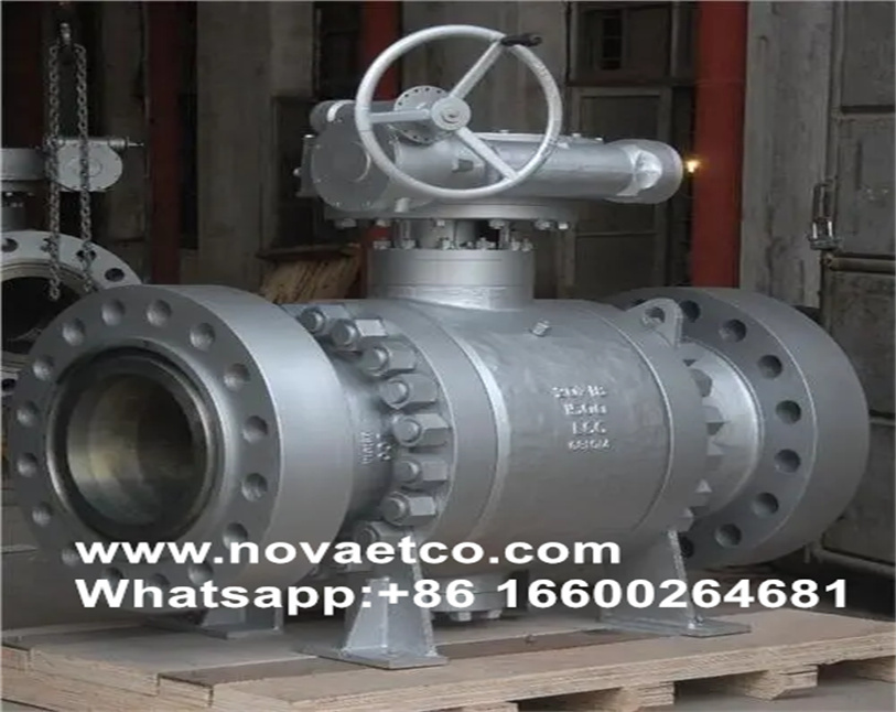 Large caliber high-pressure ball valve