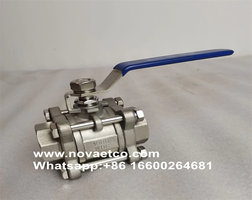 DN8-100 internal thread three piece ball valve