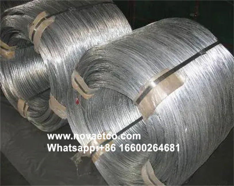 Galvanized steel wire for optical cables