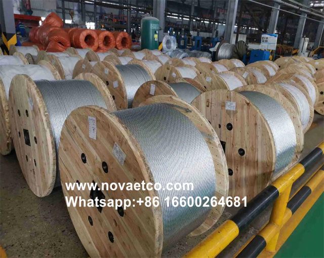 Zinc aluminum alloy coated steel stranded wire