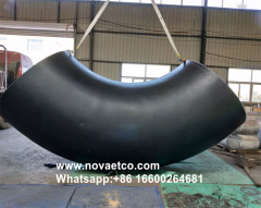Large diameter seamless butt welded elbow