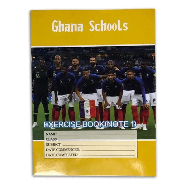 High Quality Note 1 Exercise Book Custom Cover and Size for Ghana Schools