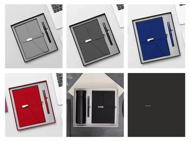 Promotion Gift PU Leather Planners Notebooks Custom Hardcover A5 Journals With Pen
