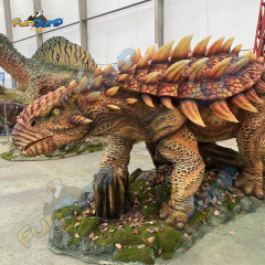 Animatronic Ankylosaur Spray & Customizable for Shopping Mall