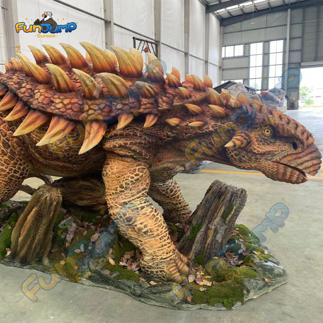Animatronic Ankylosaur Spray & Customizable for Shopping Mall