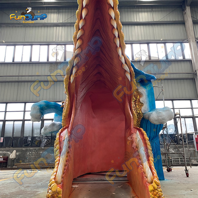 Electronic Dinosaur Door Head Water spray & Customizable for Shopping Mall