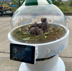 Animatronic Triceratops Incubator with Screen Customizable & Hyper-realistic for Shopping Mall