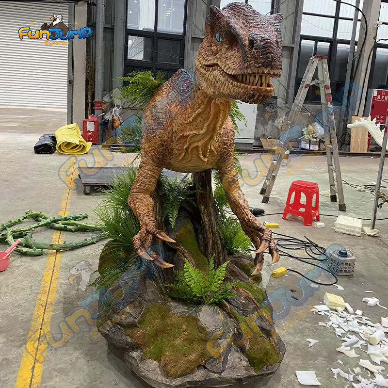 Simulation Velociraptor Hea Customizable & Hyper-realistic for Dinosaur Park