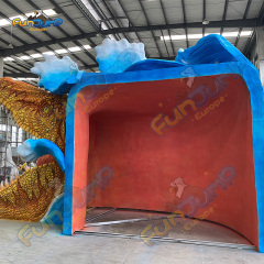 Electronic Dinosaur Door Head Water spray & Customizable for Shopping Mall