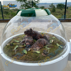 Animatronic Triceratops Incubator with Screen Customizable & Hyper-realistic for Shopping Mall