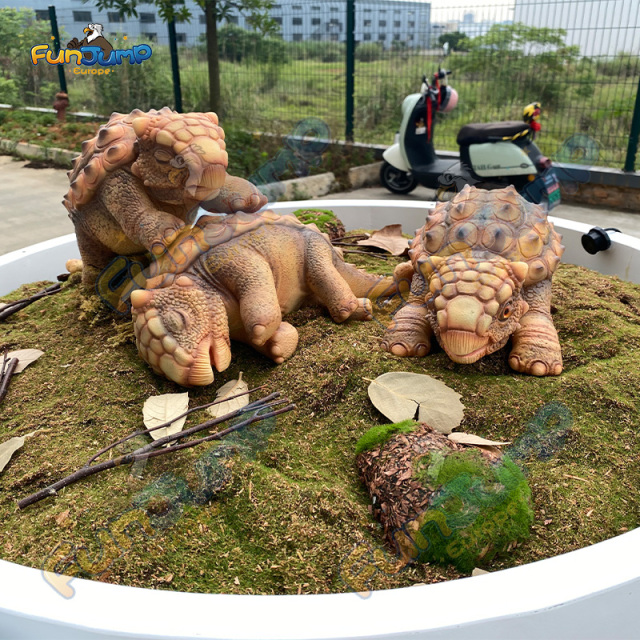 Electronic Ankylosaur With Screen Incubator Water spray & Customizable for Dinosaur Park