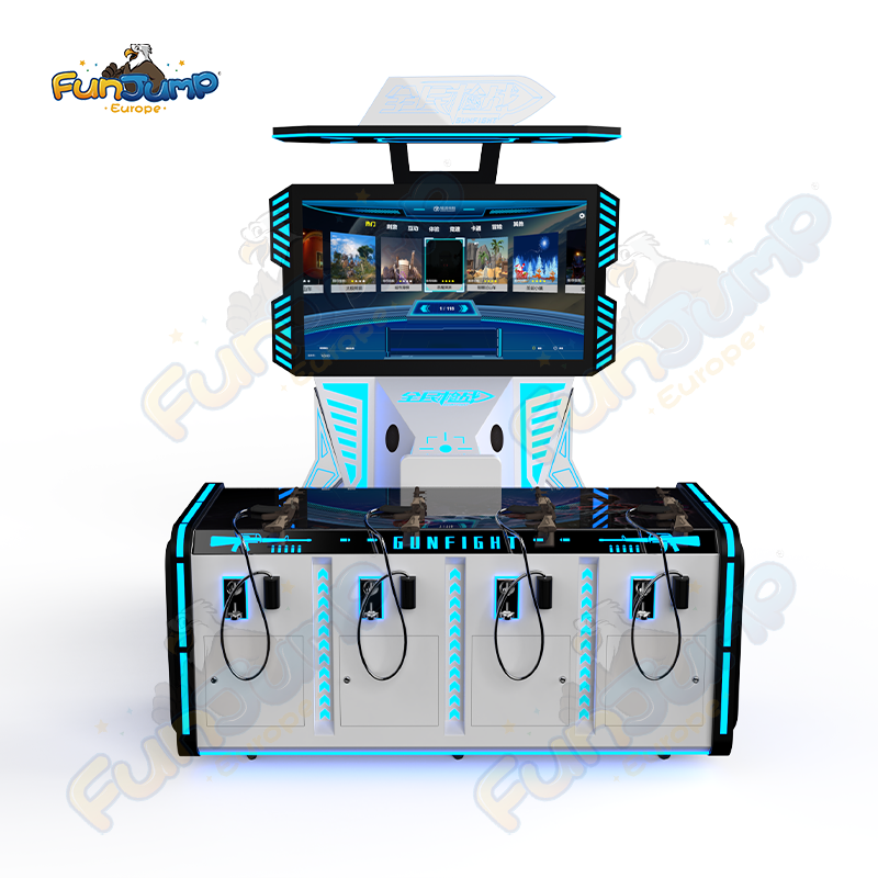 Gunfight Hero 4 Player Motion Simulator Commercial VR Cinema System