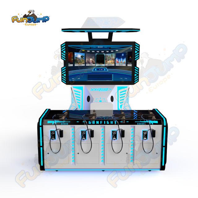 Gunfight Hero 4 Player Motion Simulator Commercial VR Cinema System