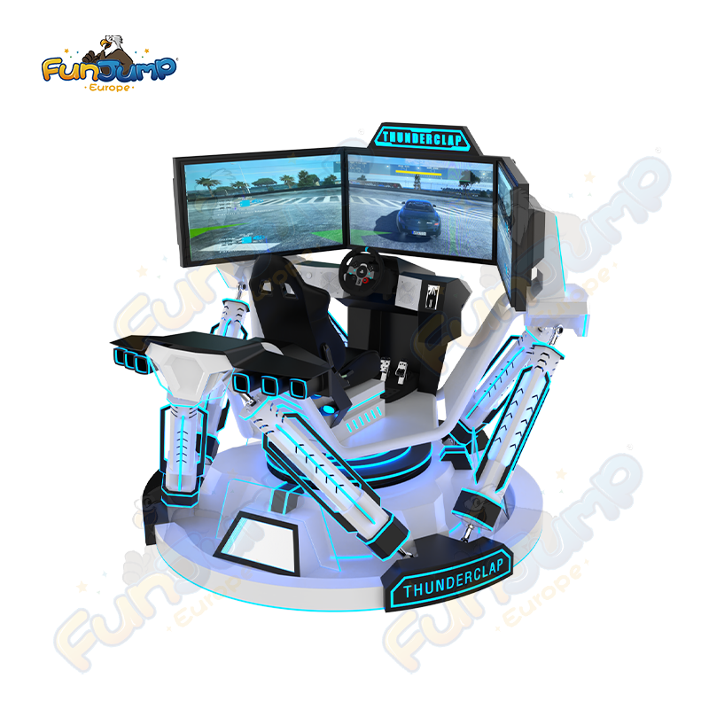 Thunderclap 6 DOF Racing Car Motion Simulator Commercial VR Cinema System